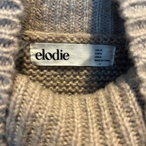 Elodie Women's Cowl Neck Sweater in Beige